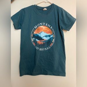 Brand: BCO Mountain— Size: Small— Color(s): Dark Teal, Orange, Light Blue
